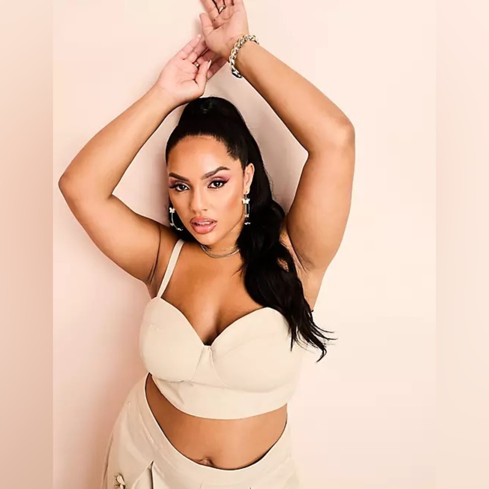 ASOS LUXE Curve Cupped Bralette